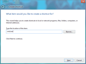 Ярлык для cmd.exe
