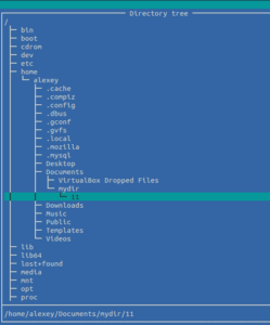 Figure 1. Directory tree