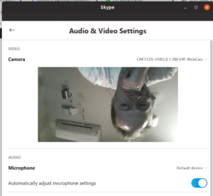Skype upsidedown