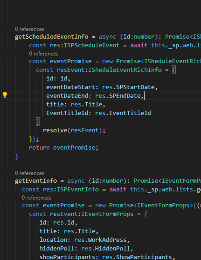 CodeLens in VS code