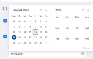 DatePicker with German localization